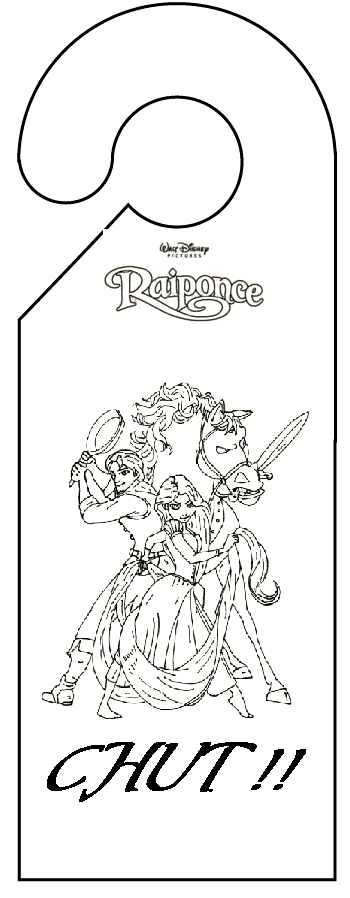 pancarte de porte raiponce